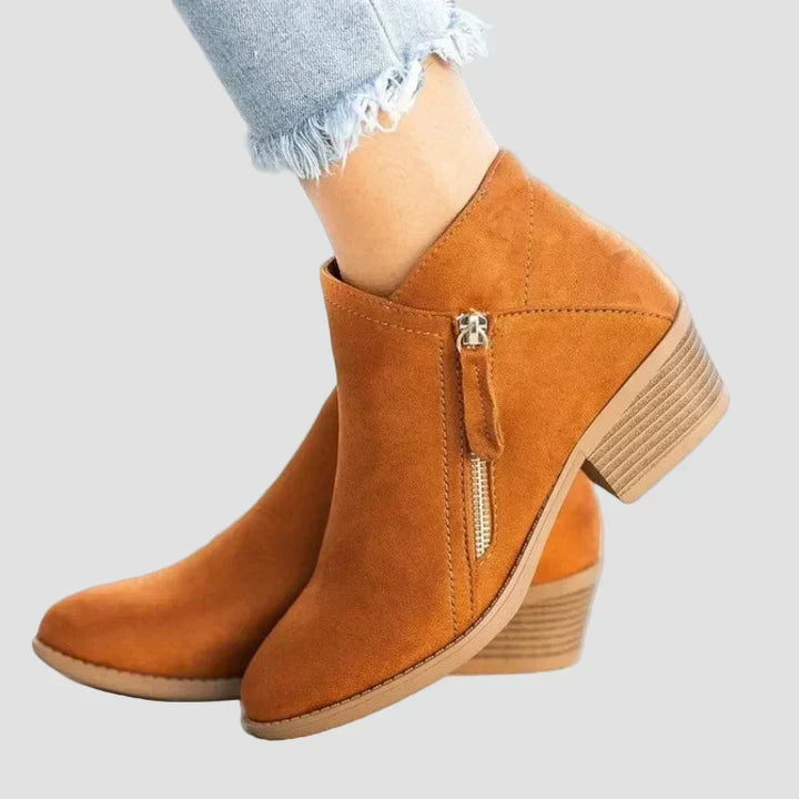 Premium Orthopaedic Leather Heeled Boots for Winter