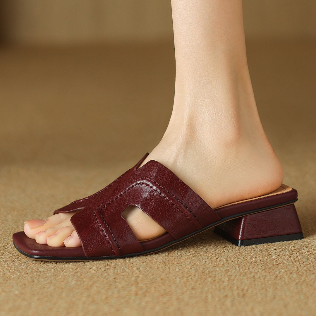 Orla Genuine Leather H-Strap Sandals