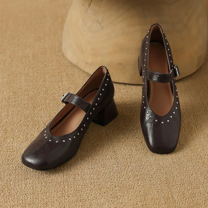 Authentic Leather Court Shoes Elour