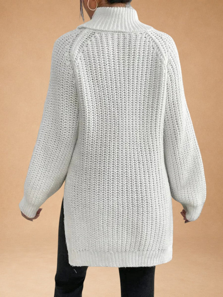 Maria - Warm and Loose Sweater with Collar