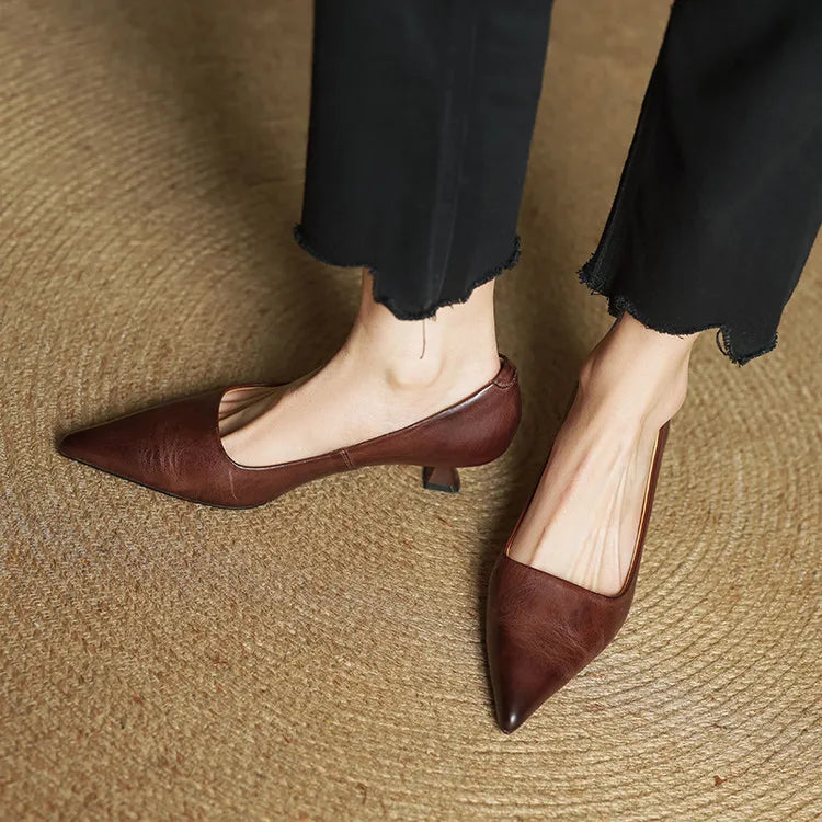Genuine Leather Heels