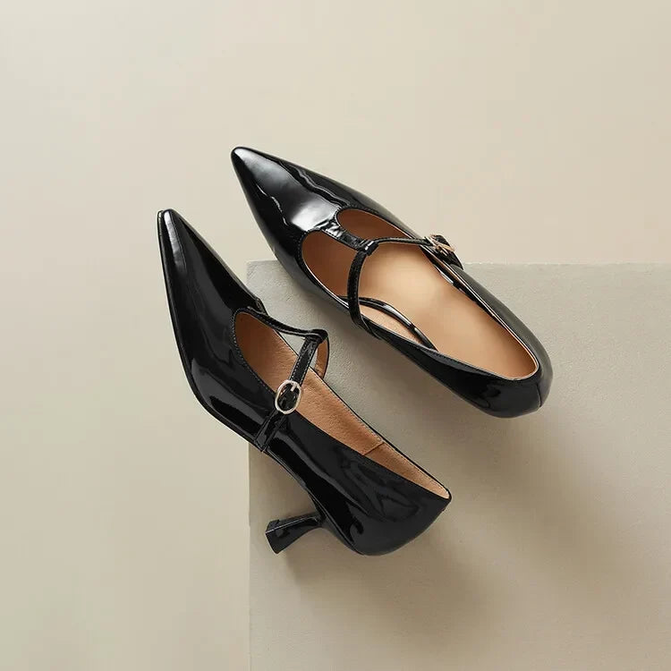 Authentic Leather Heels Ileen