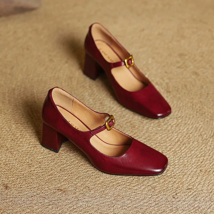 Authentic Leather Heels Luisa