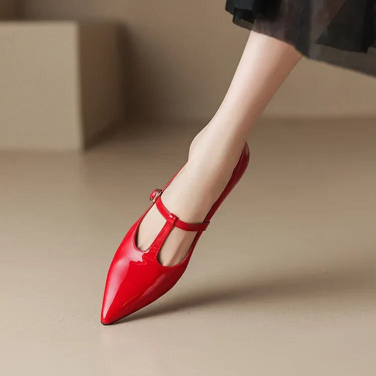 Authentic Leather Heels Ileen