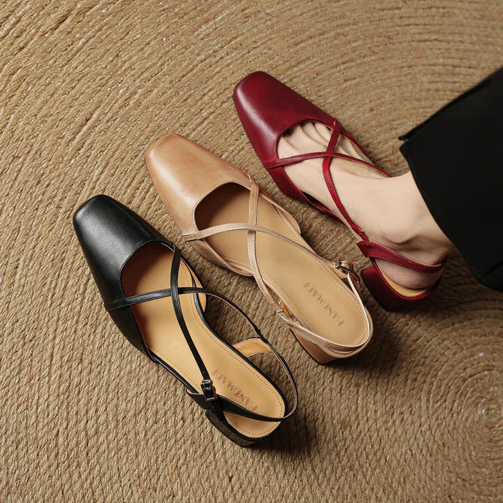 Elavi Authentic Leather Heels