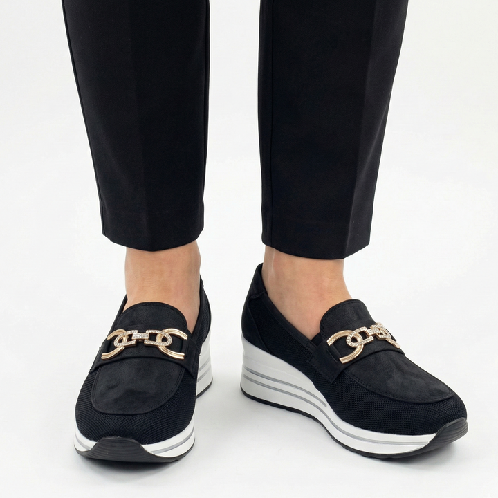 Comfort-Fit Anatomical Loafers with Supportive Heel
