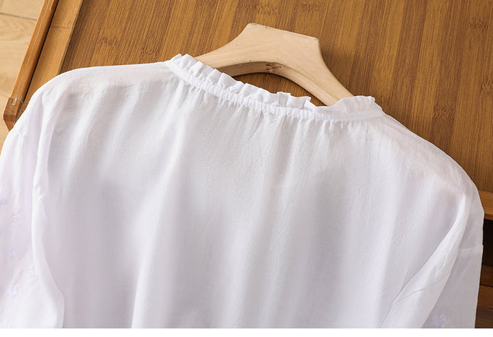 Kissina - Cotton and Linen Blouse
