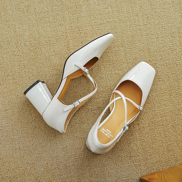 Authentic Leather Heels Lilian