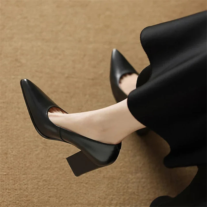 Genuine Leather Nora Heels