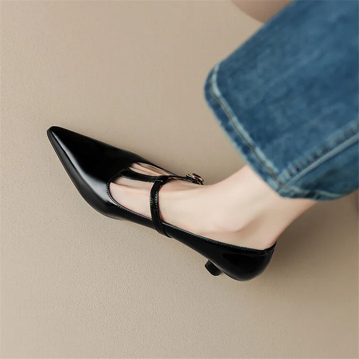 Authentic Leather Heels Ileen