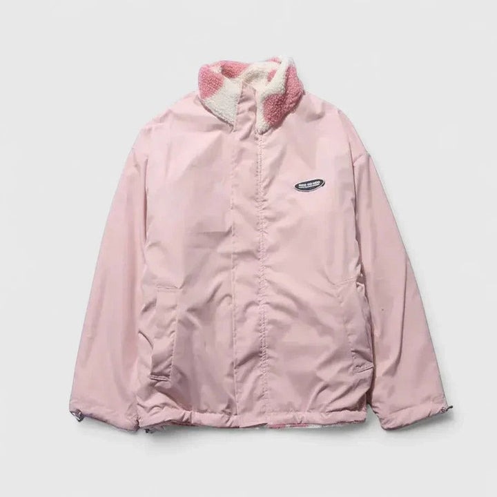 Aphroxyli - Warm Reversible Jacket with Soft Texture and Modern Style