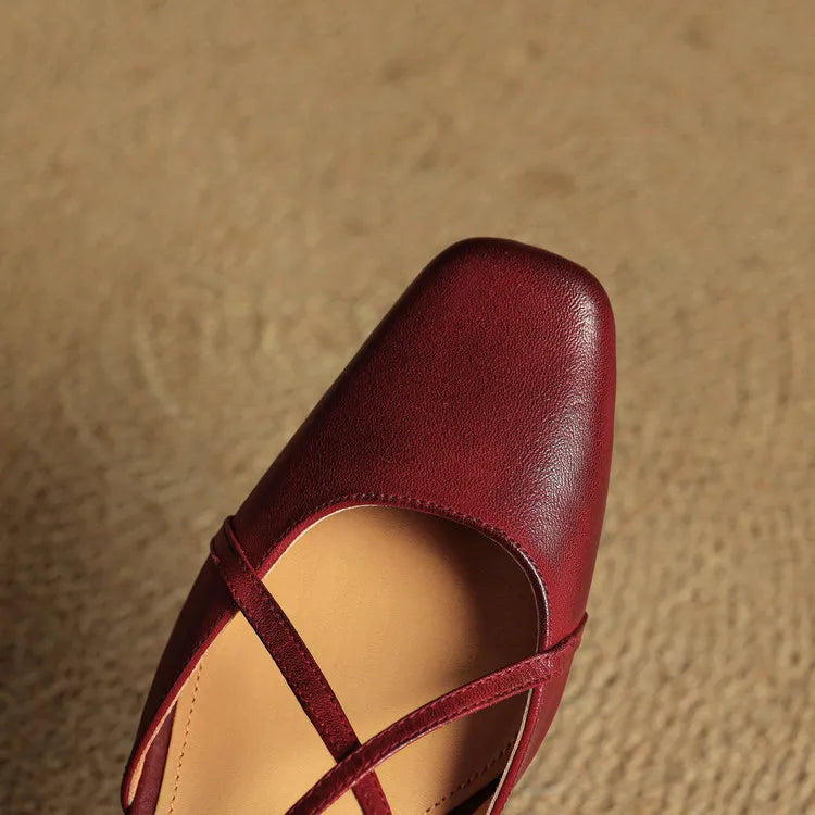 Elavi Authentic Leather Heels