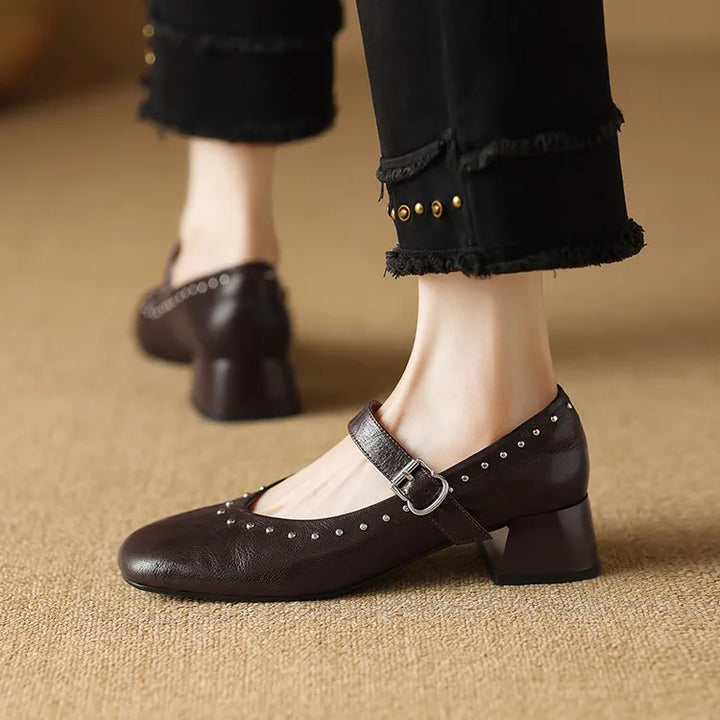 Authentic Leather Court Shoes Elour