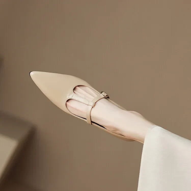 Authentic Leather Heels Ileen