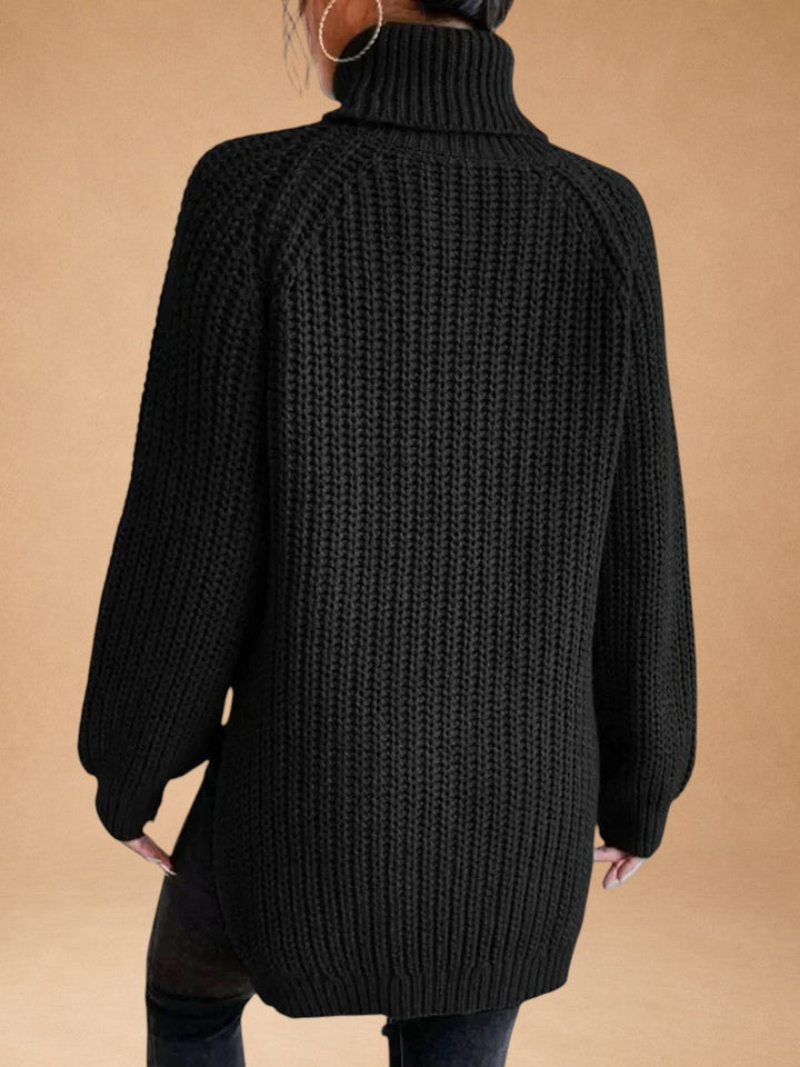Maria - Warm and Loose Sweater with Collar