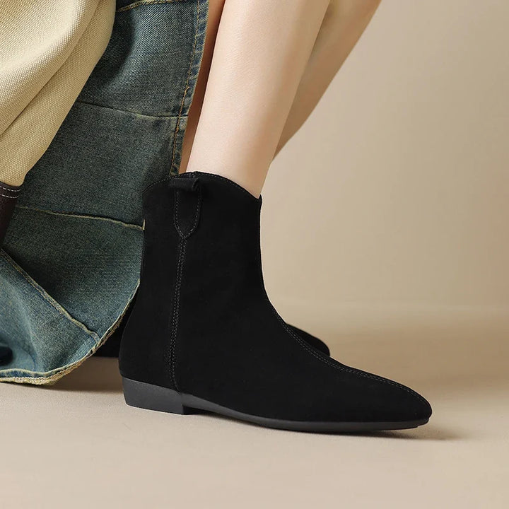 Renata Genuine Suede Chelsea Boots