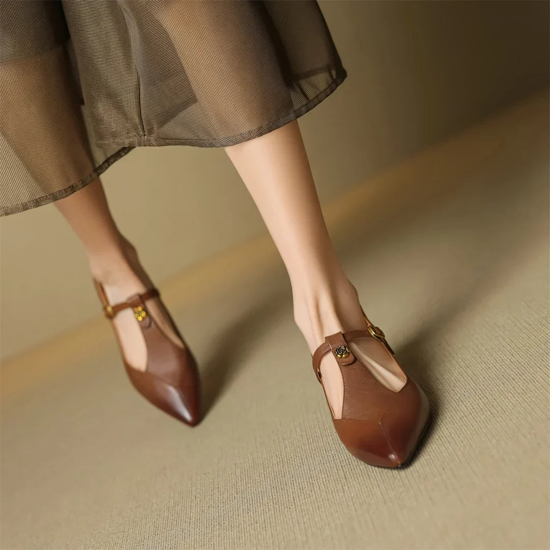 Leather Kitten Heels Maren