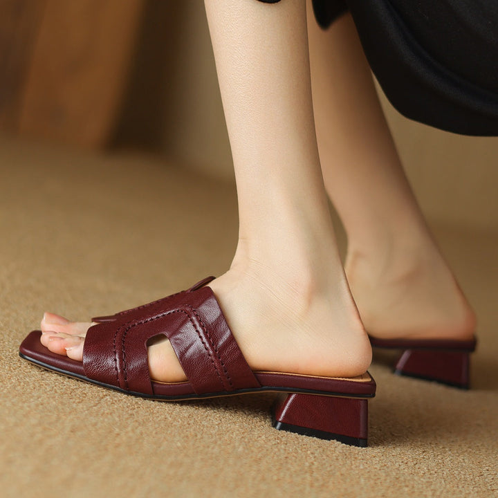 Orla Genuine Leather H-Strap Sandals