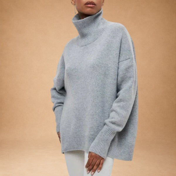 Katrielle - Comfortable High Neck Sweater