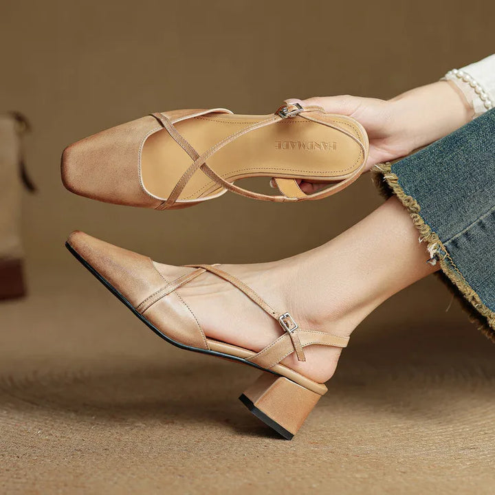 Elavi Authentic Leather Heels