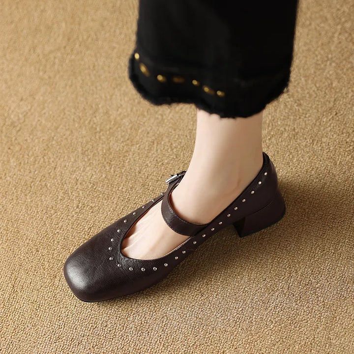 Authentic Leather Court Shoes Elour