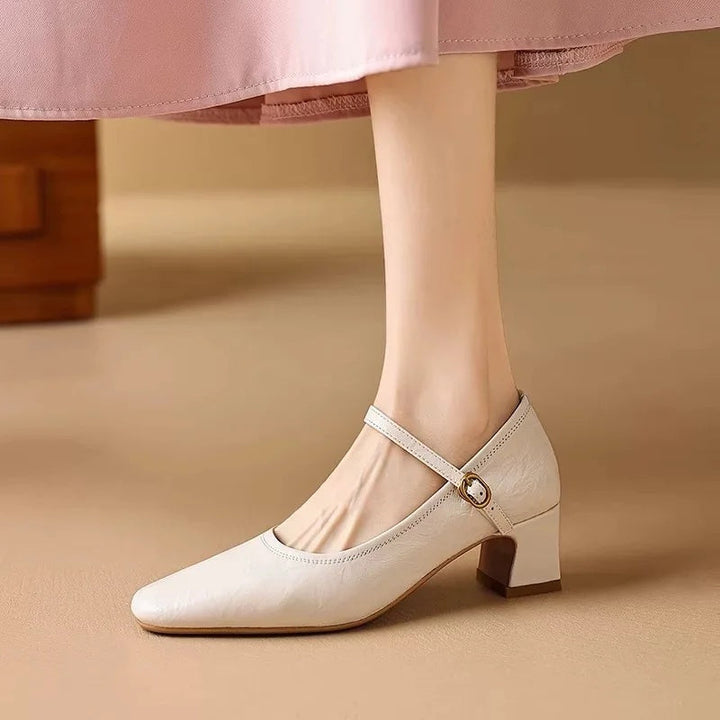 Authentic Leather Heels Remina