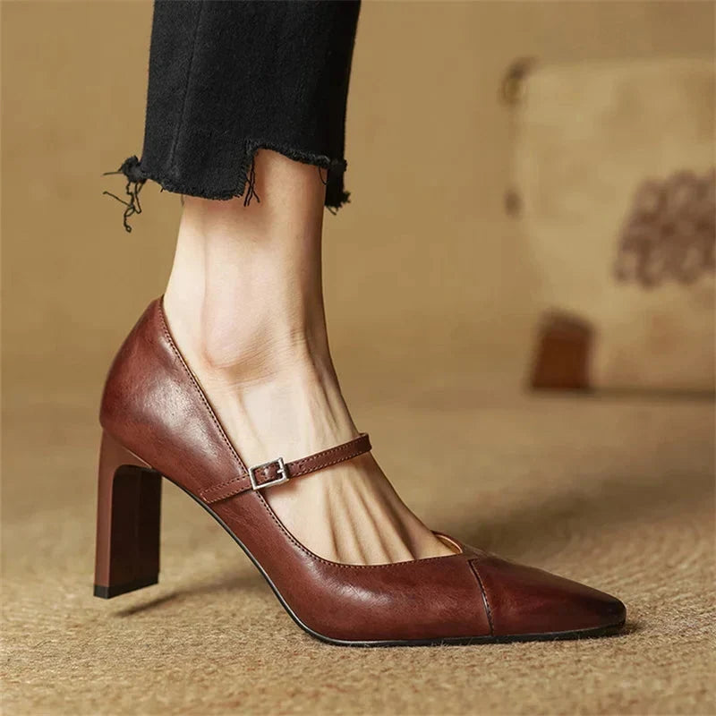 Genuine Leather Espadrilles