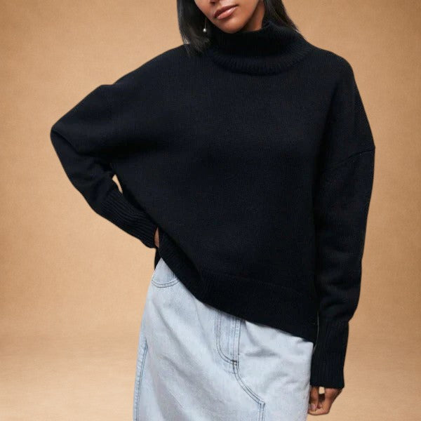 Katrielle - Comfortable High Neck Sweater