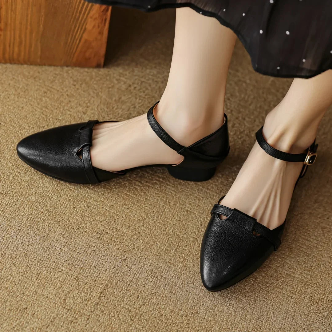 Authentic Leather Heels Laney