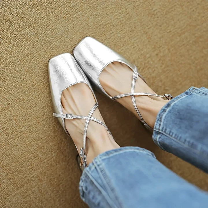 Authentic Leather Heels Lilian