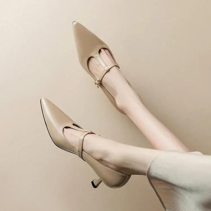 Authentic Leather Heels Ileen