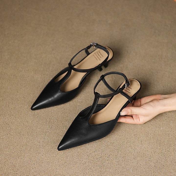Authentic Leather Heels Serava