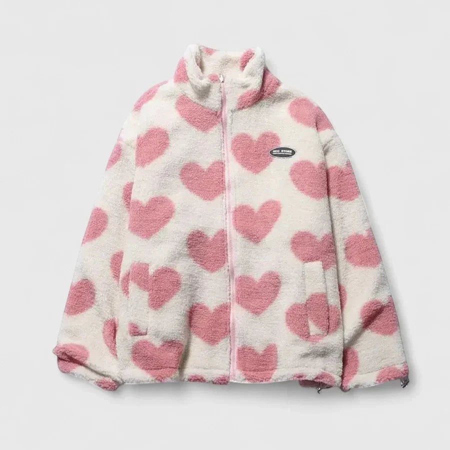 Aphroxyli - Warm Reversible Jacket with Soft Texture and Modern Style