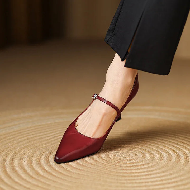 Authentic Leather Heels Samara