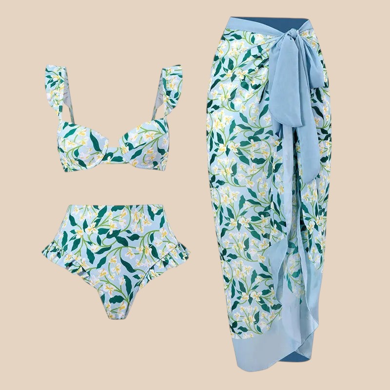 Coral – Beach Set with Sarong