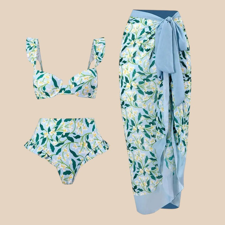 Coral – Beach Set with Sarong
