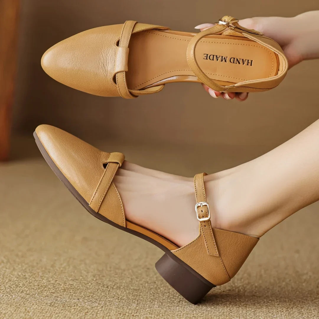 Authentic Leather Heels Laney