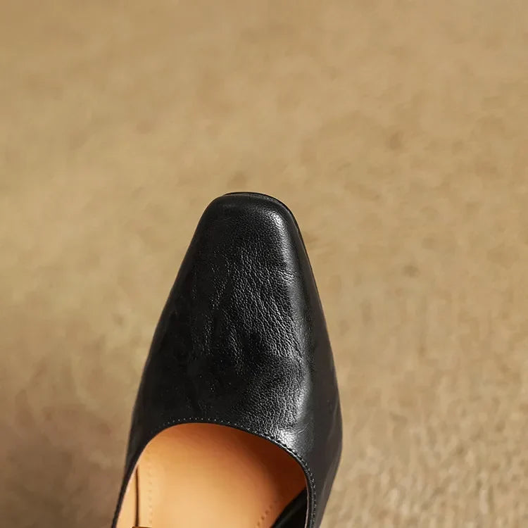Authentic Leather Heels Auria
