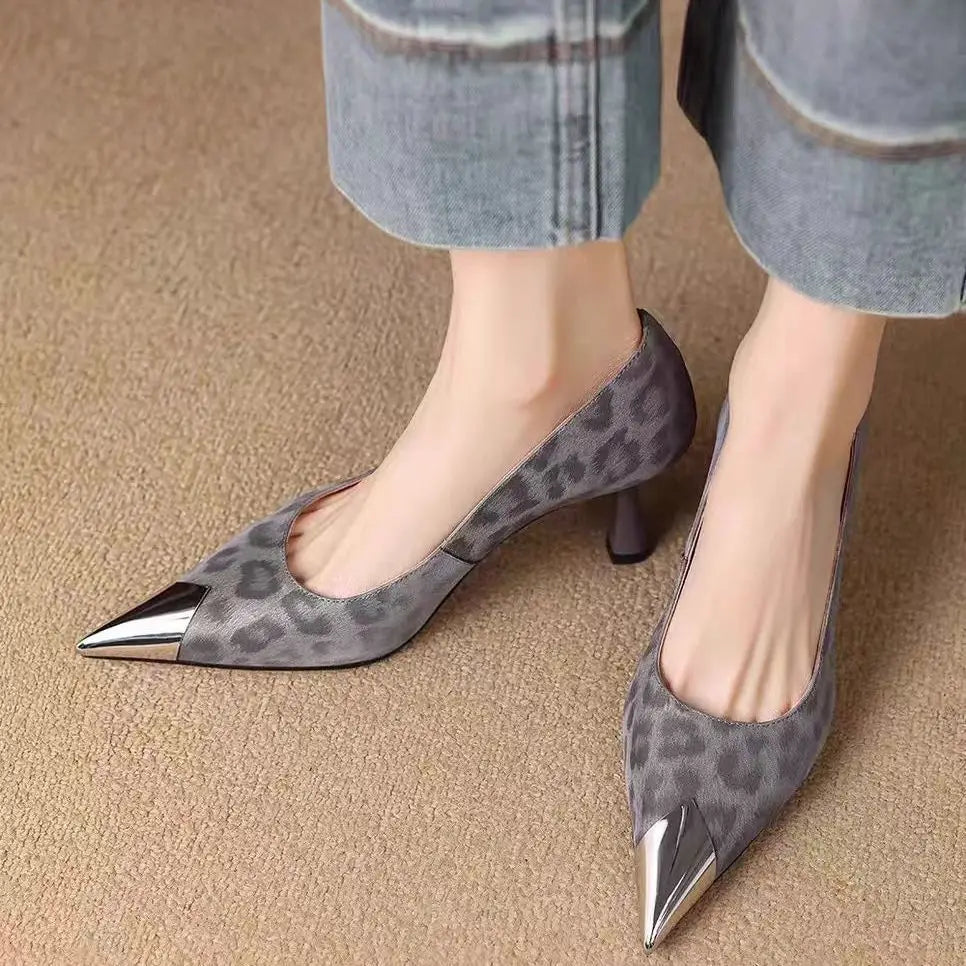 Authentic Leather Heels Livia