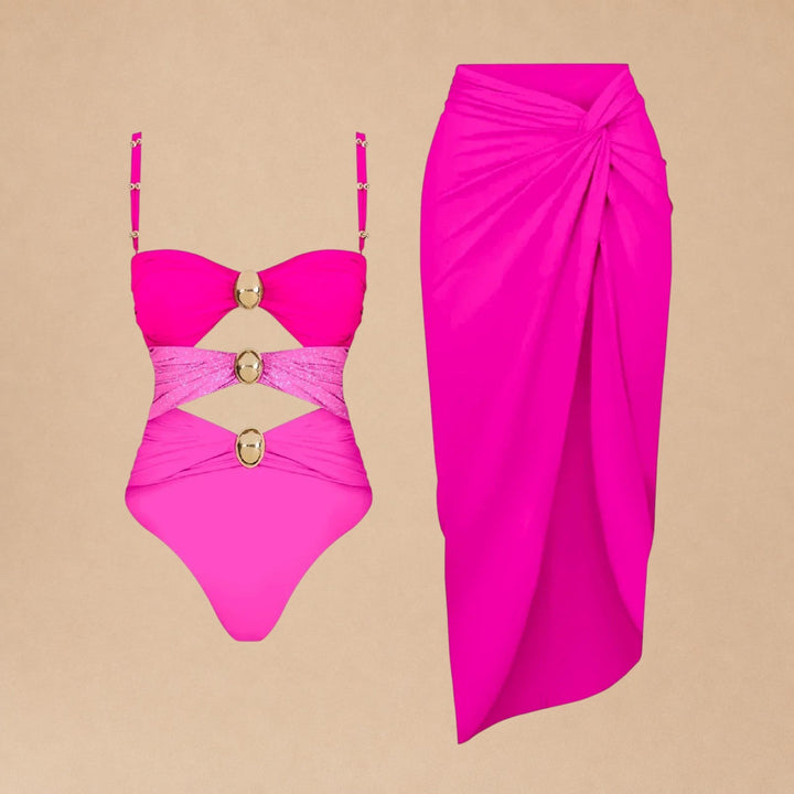 Raiz – Beach Twin Set with Satin Skirt
