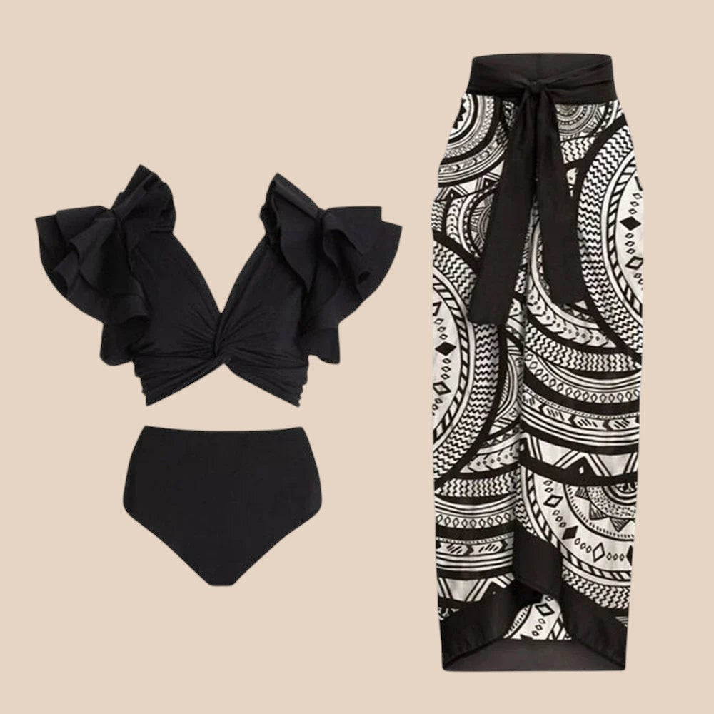 Eclipse – Twin Bikini with Satin Skirt