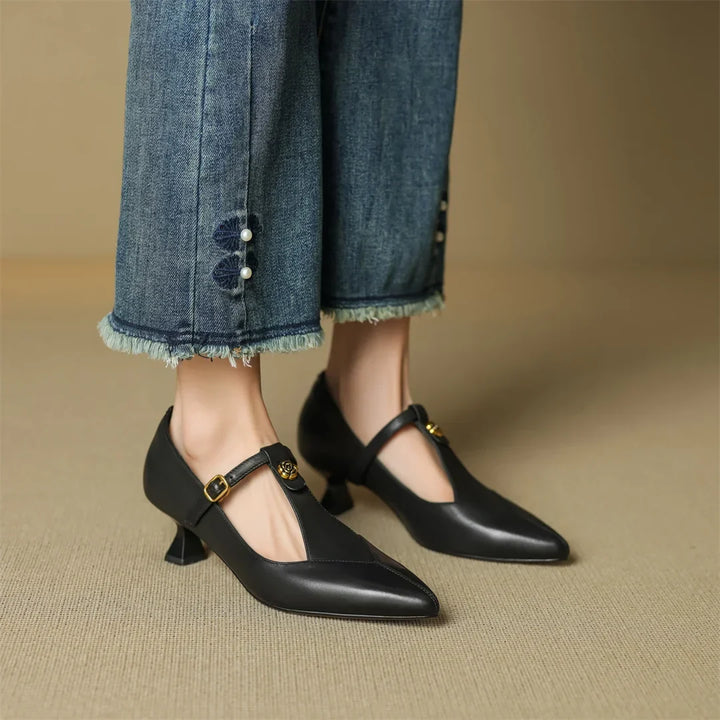 Leather Kitten Heels Maren
