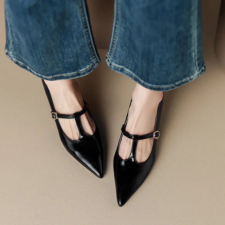 Authentic Leather Heels Ileen