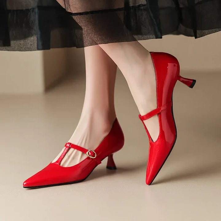 Authentic Leather Heels Ileen
