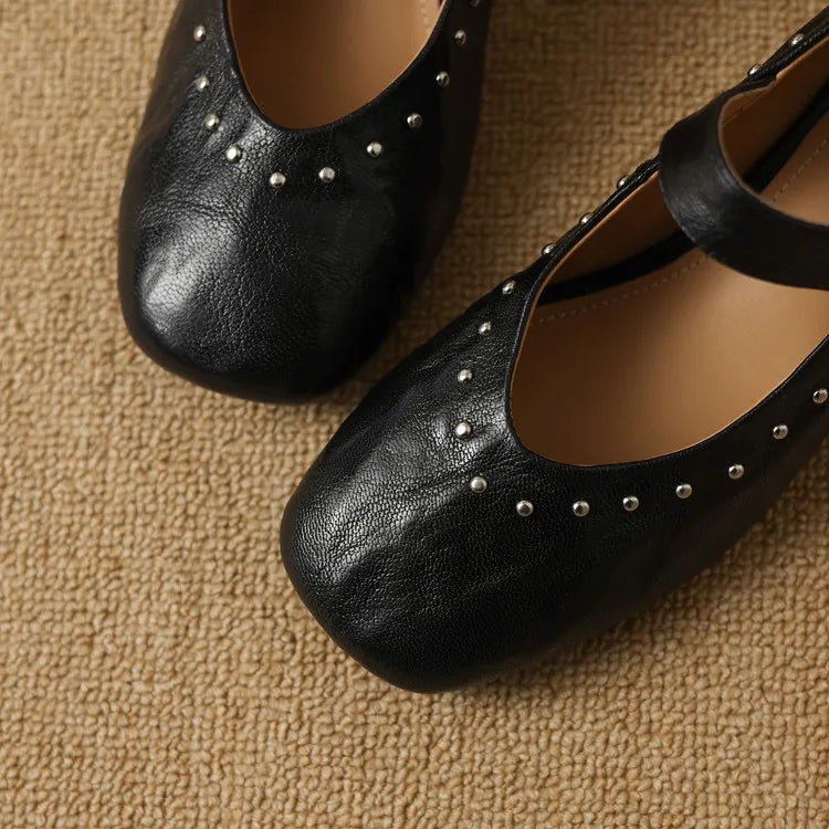 Elour Genuine Leather Heels
