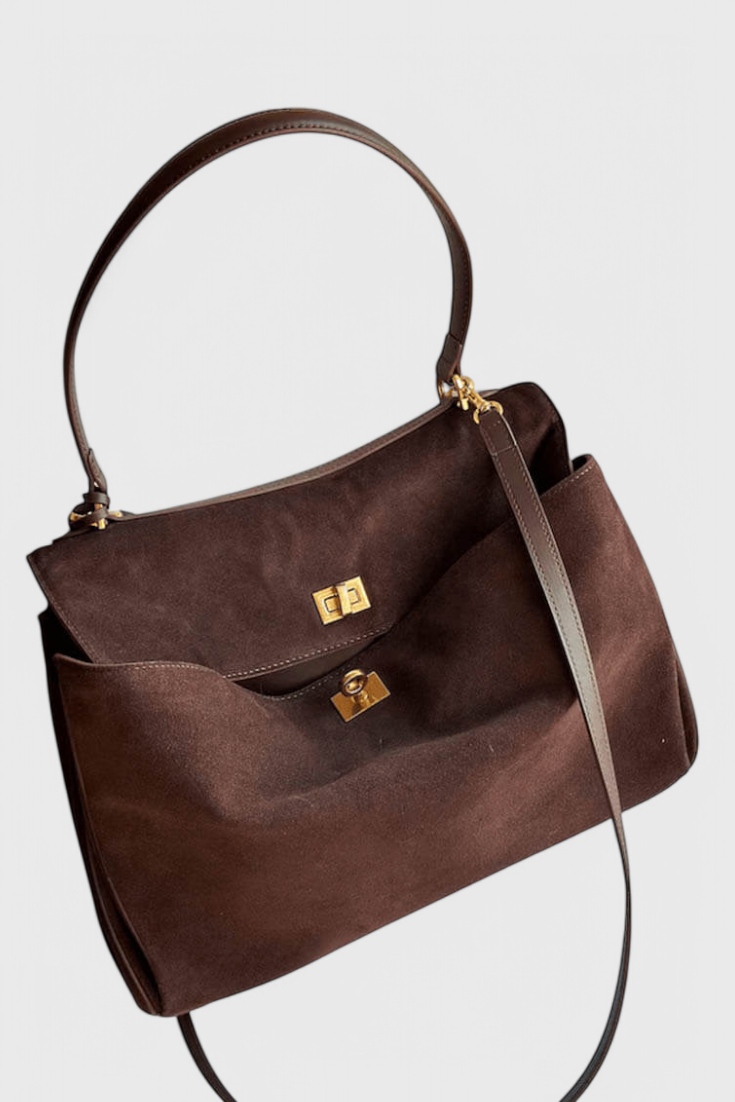 Henna Shoulder Bag in Suede