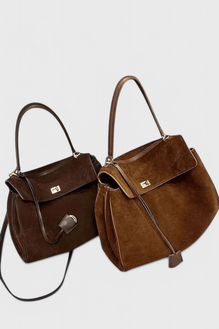 Henna Shoulder Bag in Suede