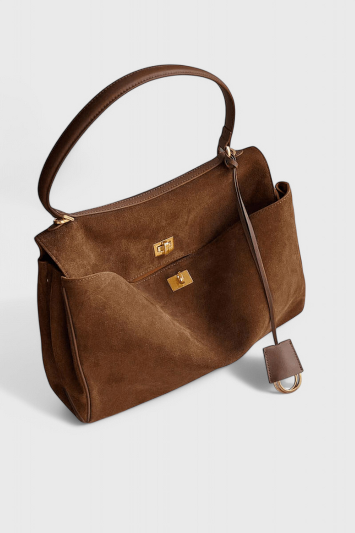 Henna Shoulder Bag in Suede