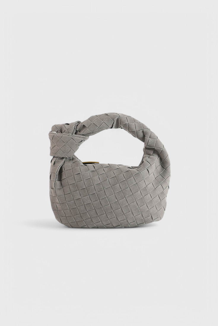 Mini Remi Woven Bag with Knot Detail