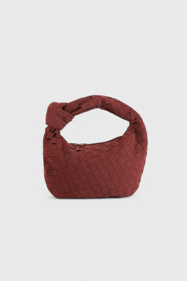 Mini Remi Woven Bag with Knot Detail